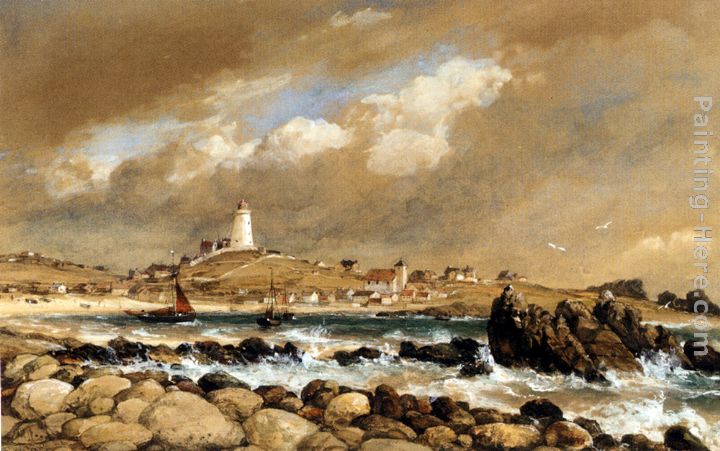 View Of St. Agnes, Scilly Isles painting - Edward William Cooke View Of St. Agnes, Scilly Isles art painting